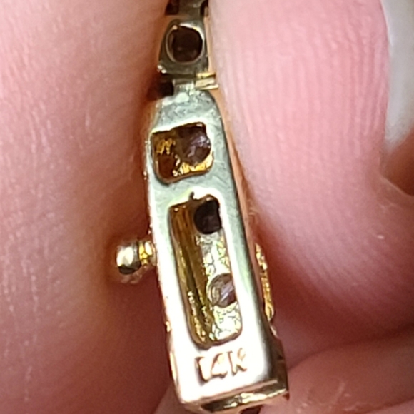 14k Gold Diamond Bracelet - Picture 12 of 13